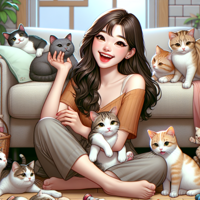 Kediyi görmeyi dört gözle beklerim.