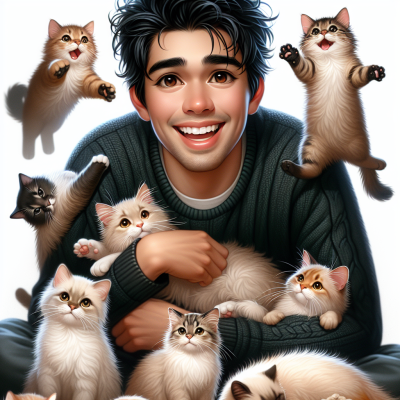 Kedileri sevmek benim için eğlenceli.