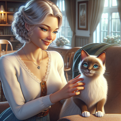 Kediye yaklaşır ve onu sevmeye çalışırım.